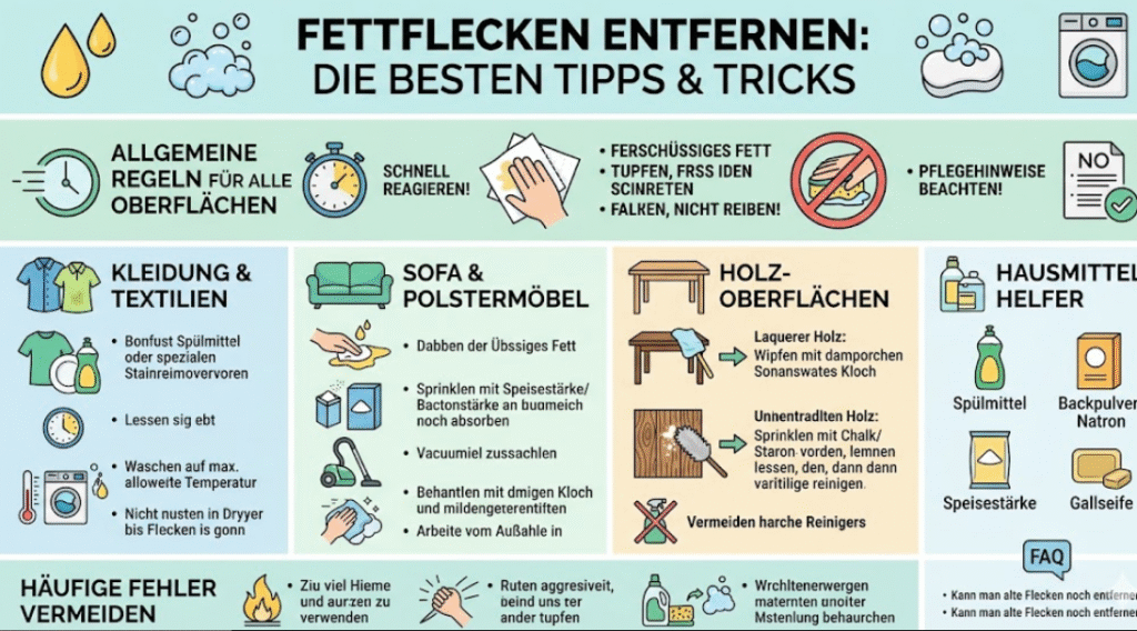 fettflecken entfernen