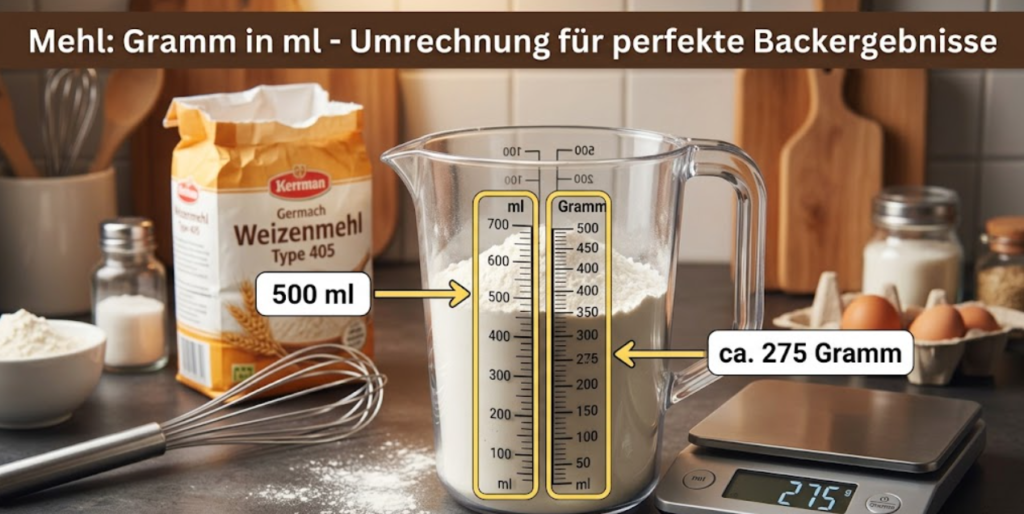 Gramm in ml Mehl Umrechnung leicht verständlich erklärt gramm in ml mehl